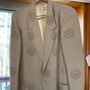 Vintage Talbots linen blazer